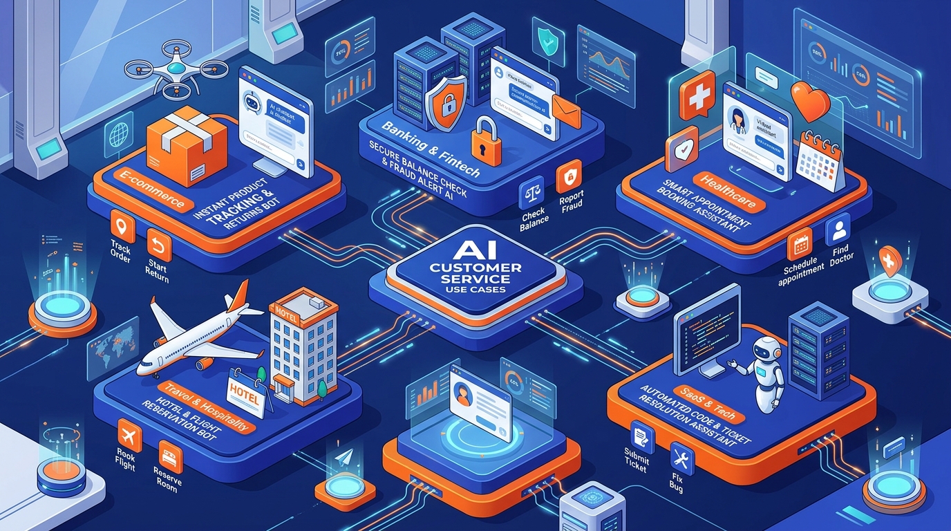 Real-World AI Customer Service Use Cases across Industries